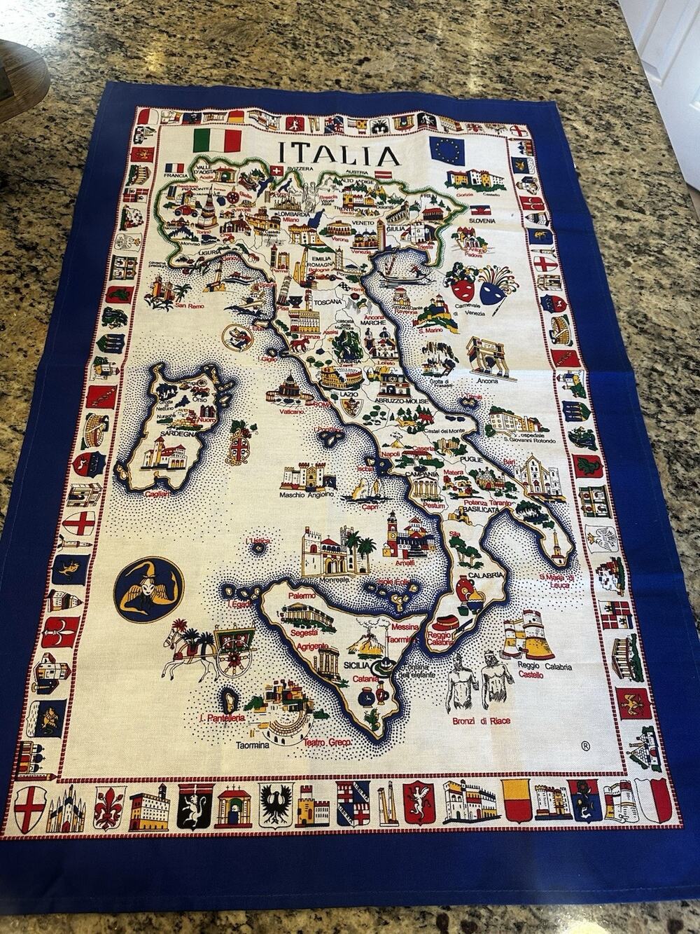 Italy Tea Towel Kitchen Brought From Italy